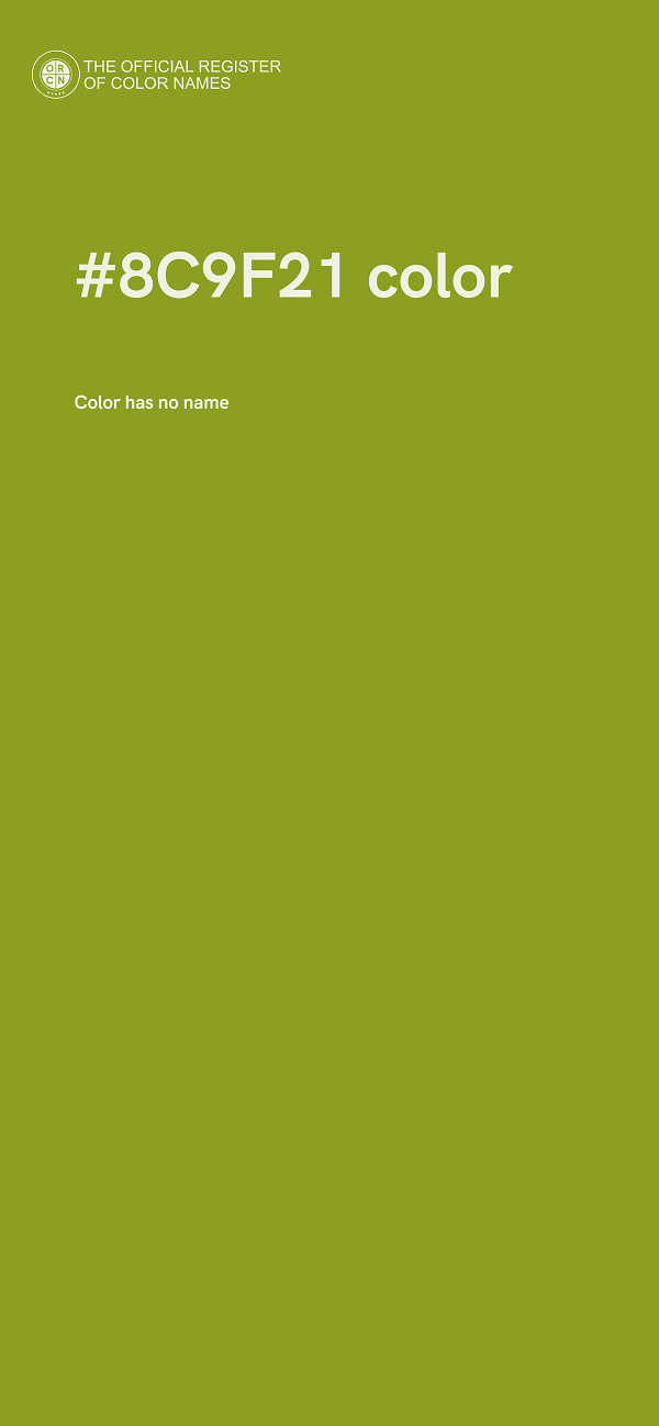 #8C9F21 color image