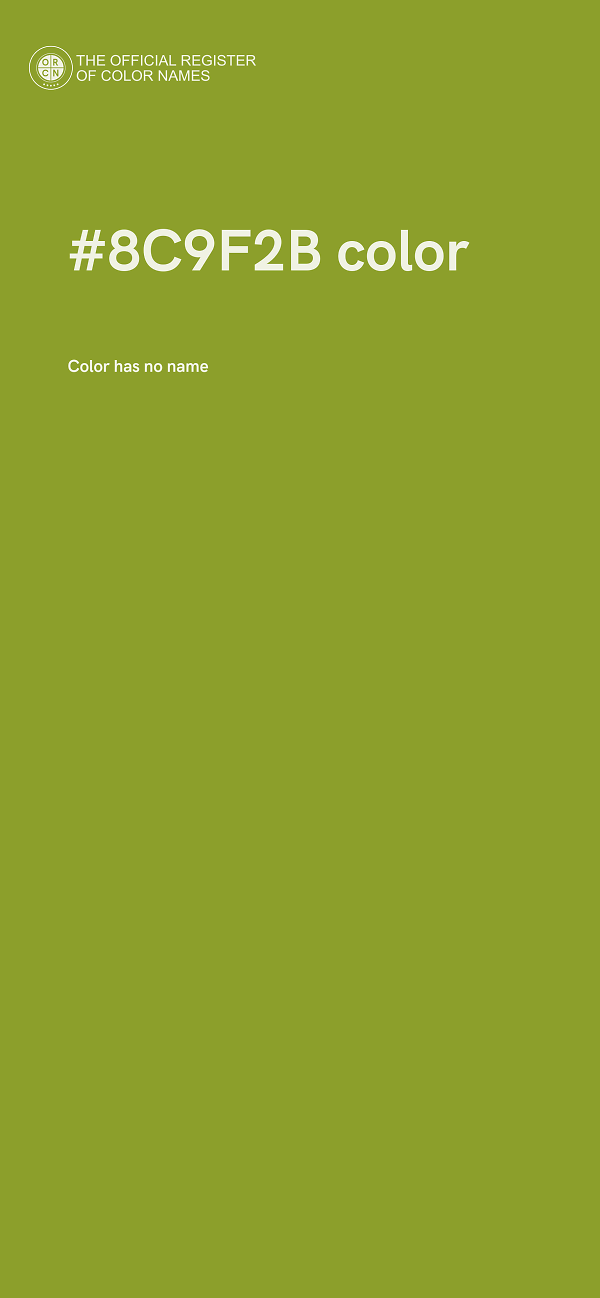#8C9F2B color image
