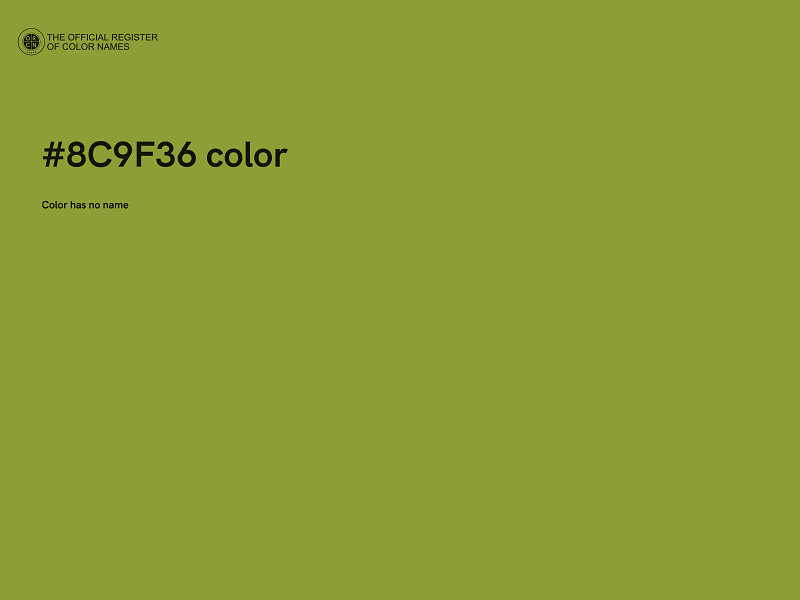 #8C9F36 color image