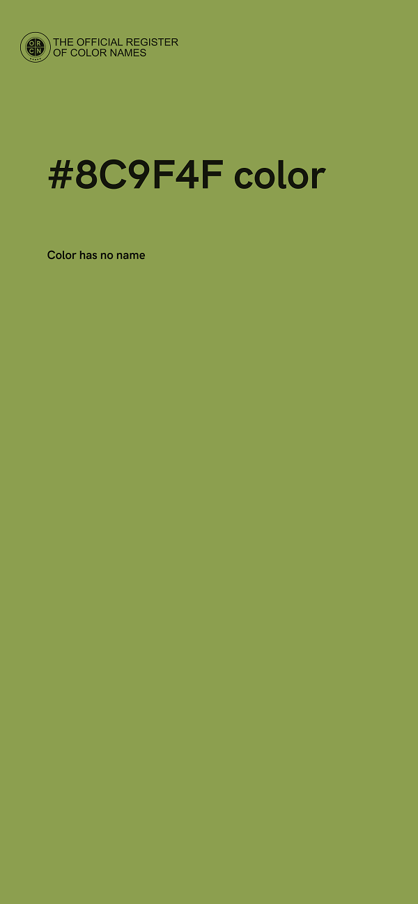 #8C9F4F color image