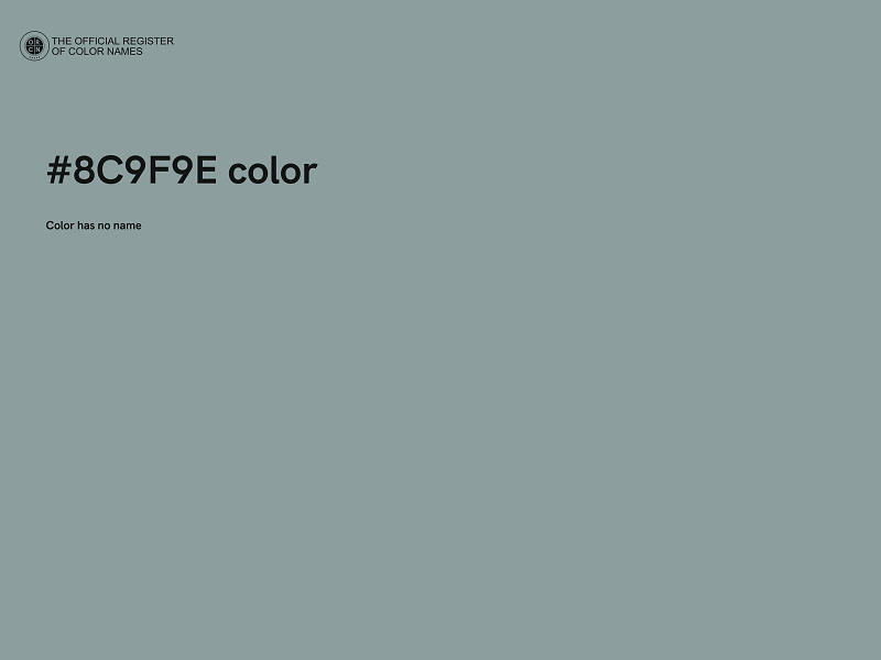 #8C9F9E color image
