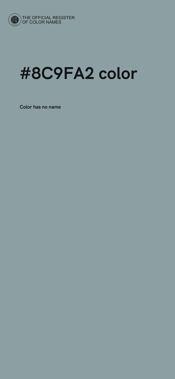 #8C9FA2 color image