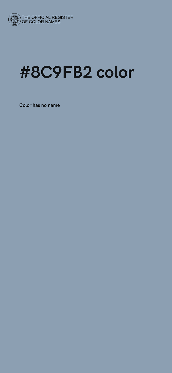 #8C9FB2 color image