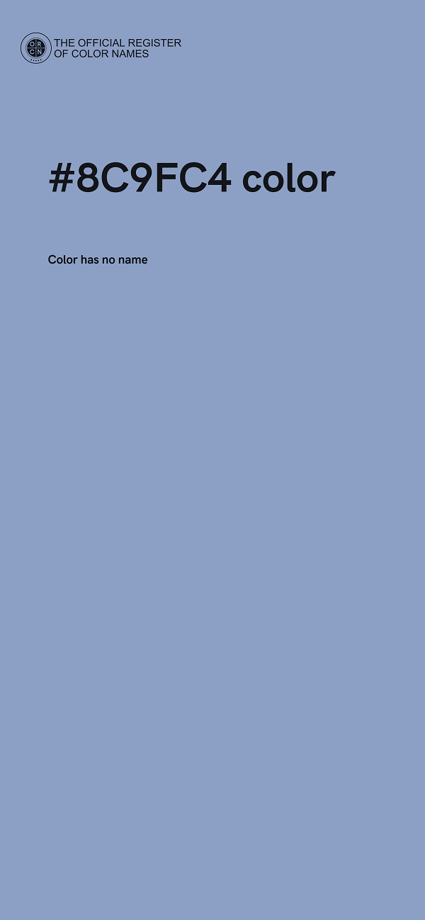 #8C9FC4 color image