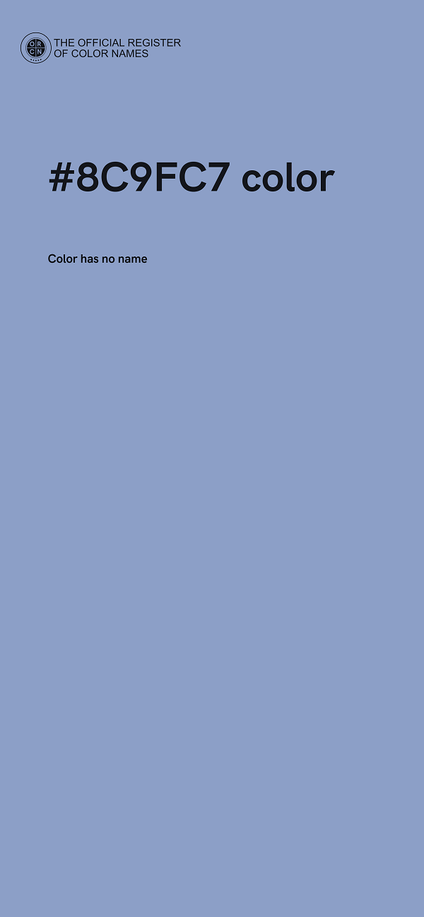 #8C9FC7 color image