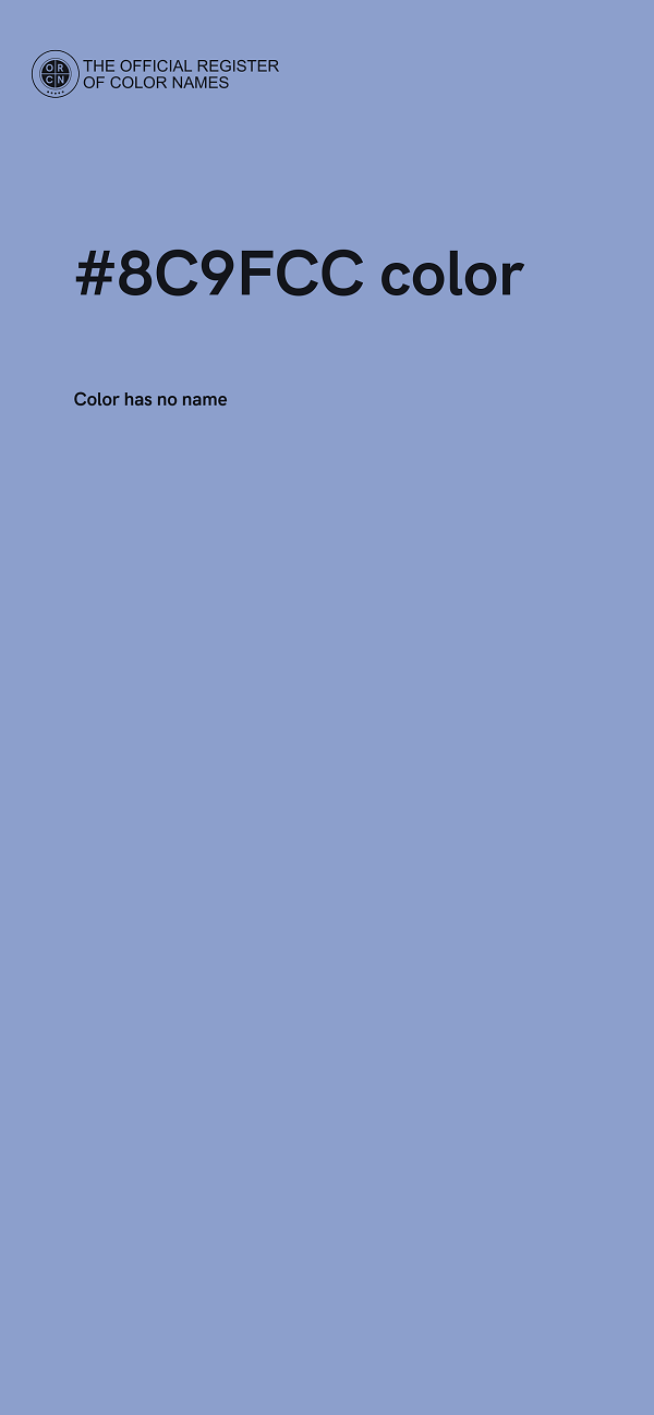 #8C9FCC color image
