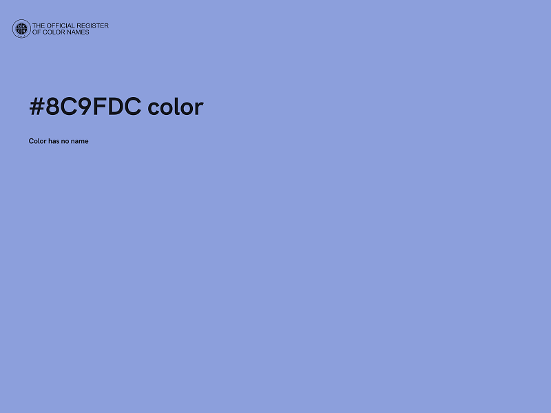 #8C9FDC color image