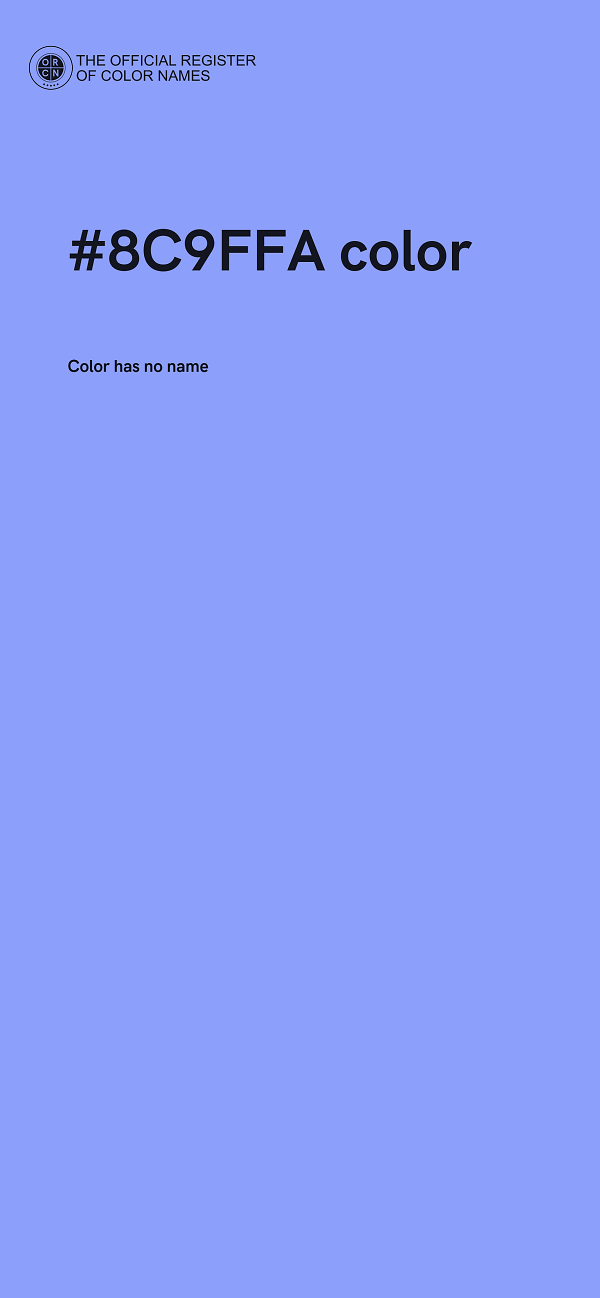 #8C9FFA color image