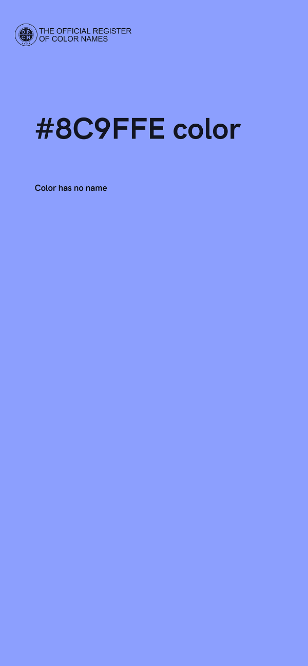 #8C9FFE color image