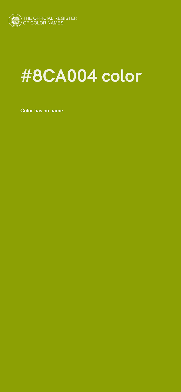 #8CA004 color image
