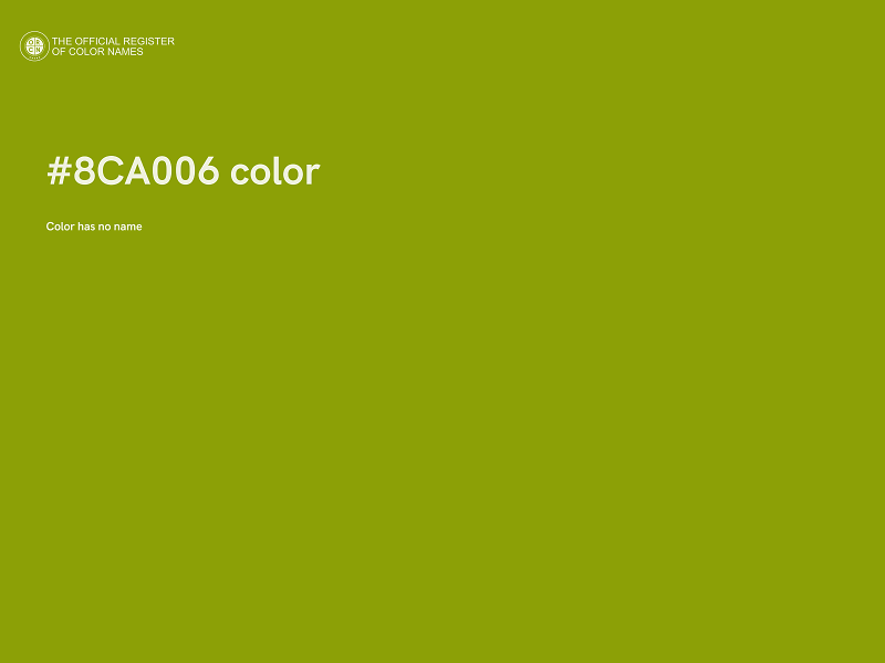 #8CA006 color image