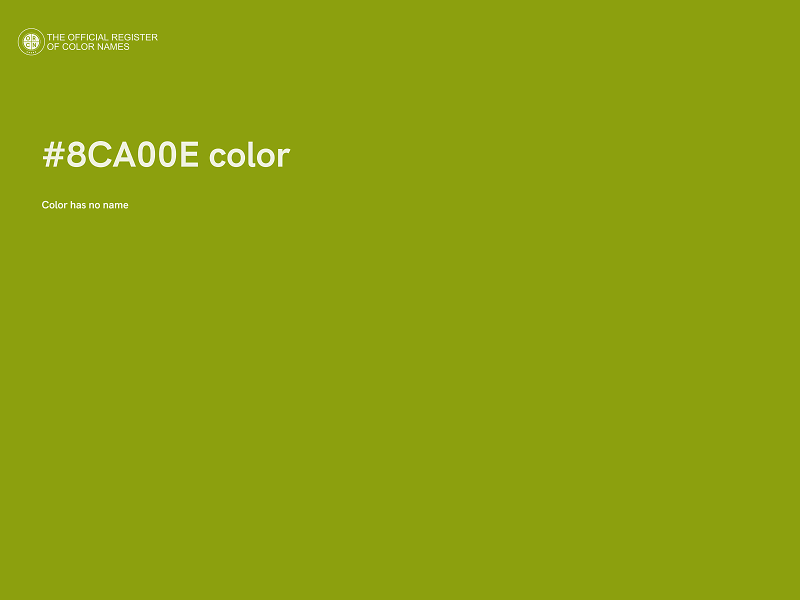 #8CA00E color image