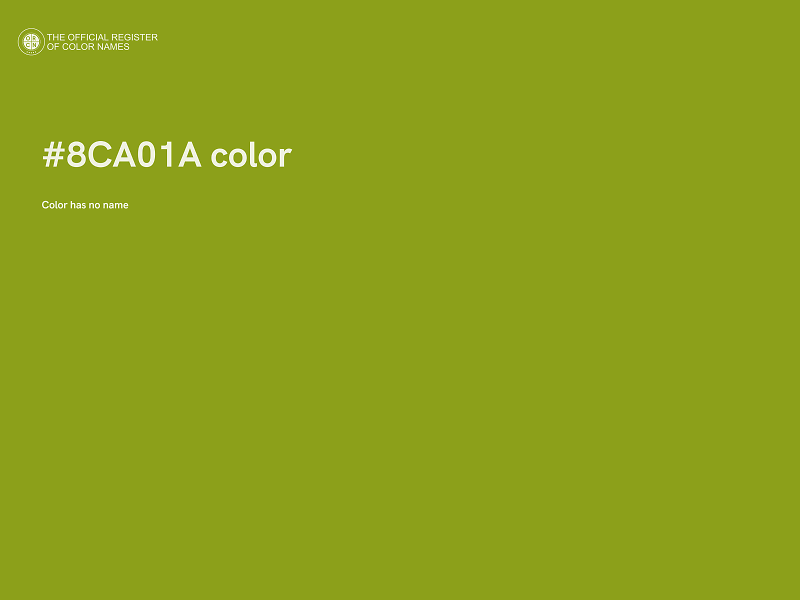 #8CA01A color image