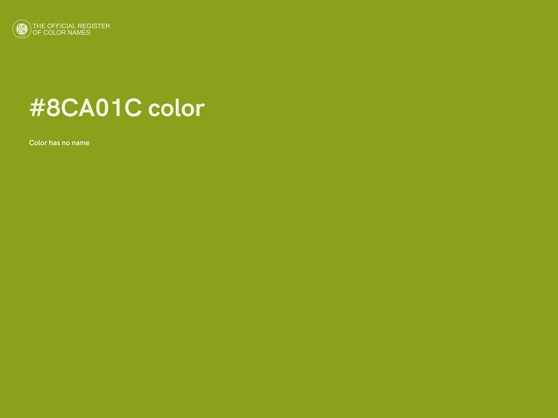 #8CA01C color image