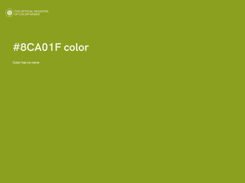 #8CA01F color image