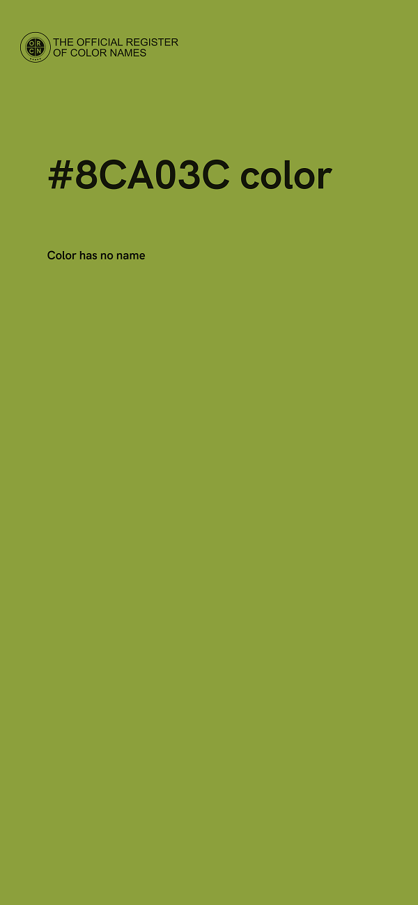 #8CA03C color image