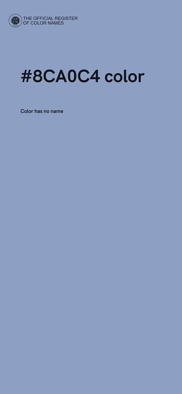 #8CA0C4 color image