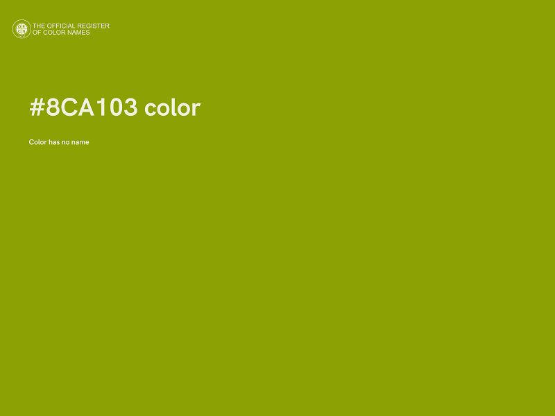 #8CA103 color image