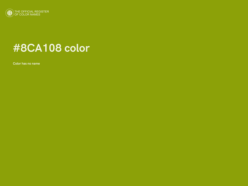 #8CA108 color image