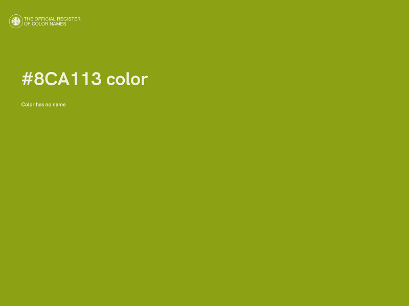 #8CA113 color image