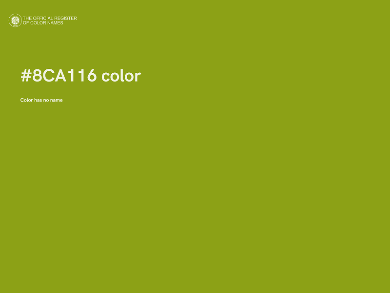 #8CA116 color image