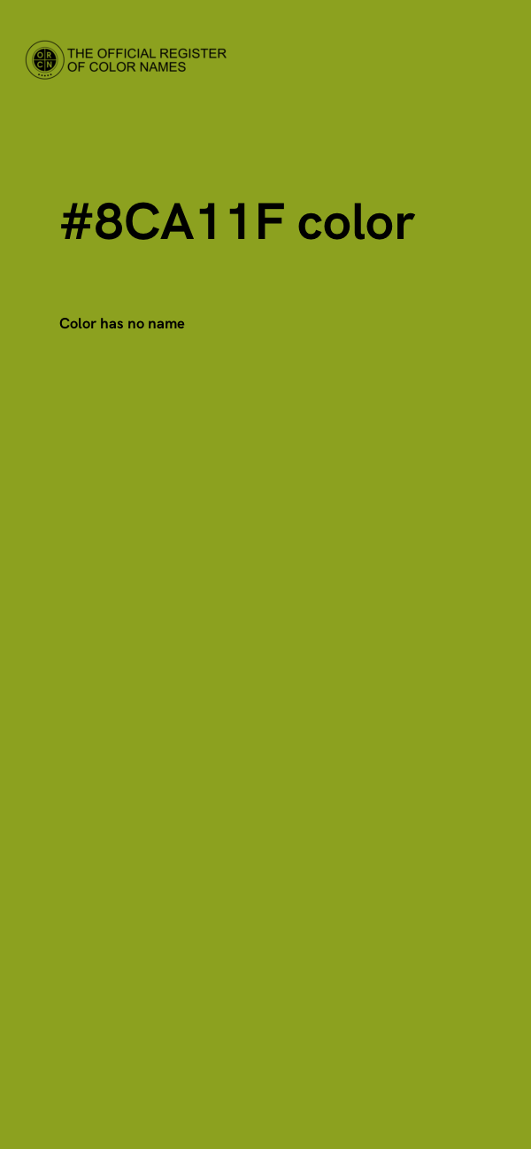 #8CA11F color image