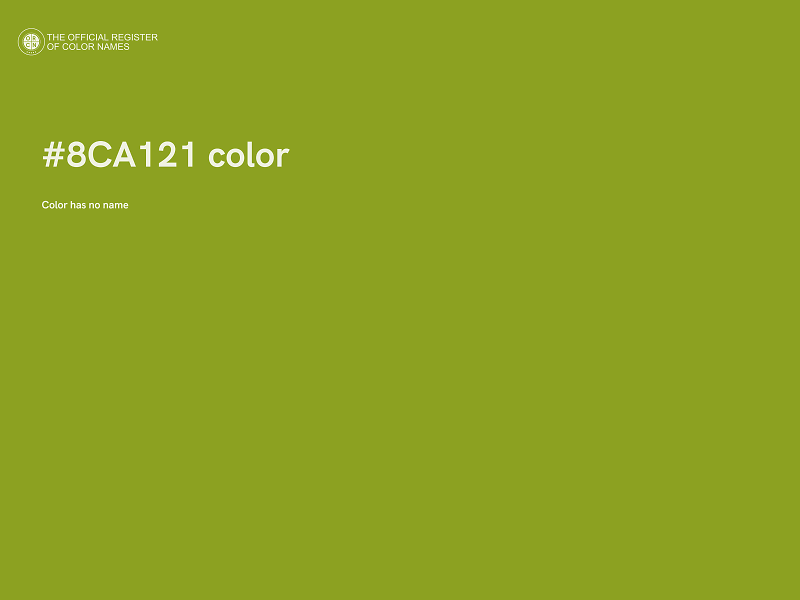#8CA121 color image