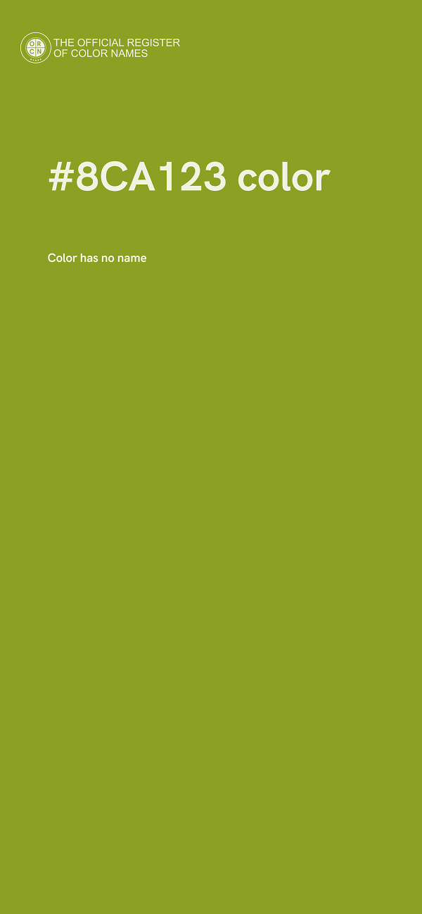 #8CA123 color image