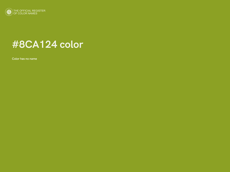 #8CA124 color image