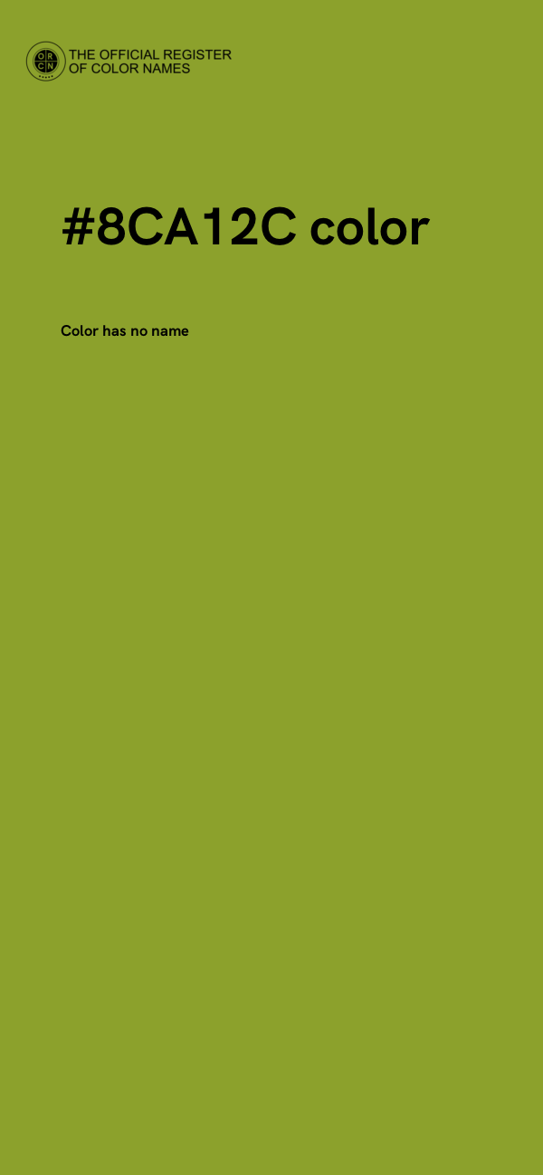 #8CA12C color image
