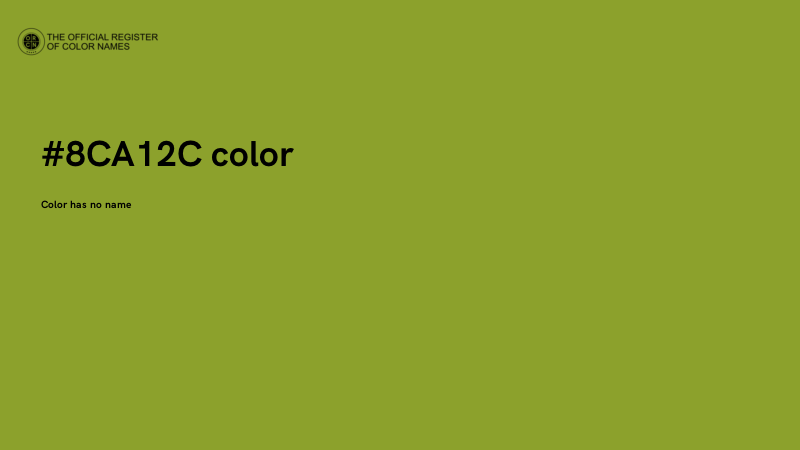 #8CA12C color image