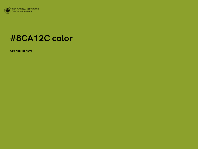 #8CA12C color image