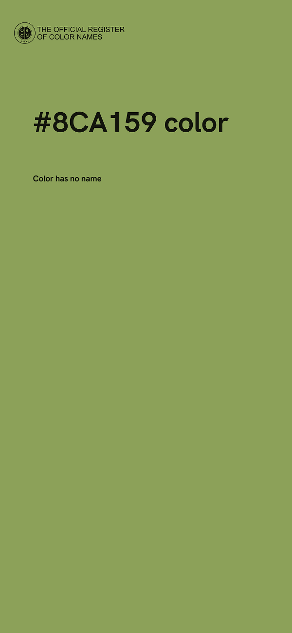 #8CA159 color image