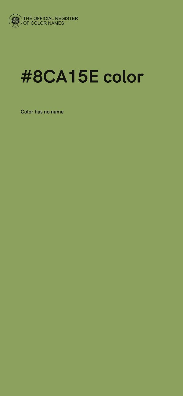 #8CA15E color image