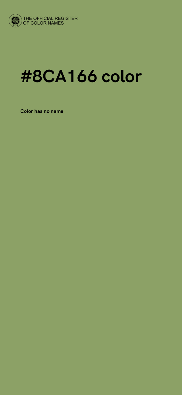 #8CA166 color image