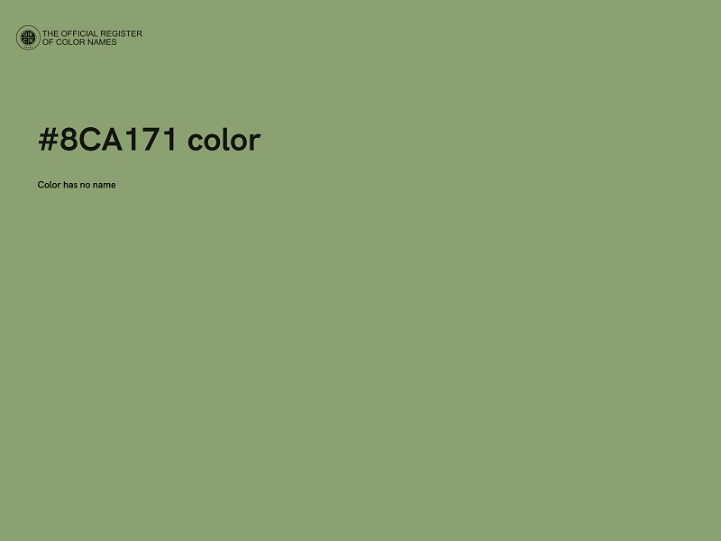 #8CA171 color image