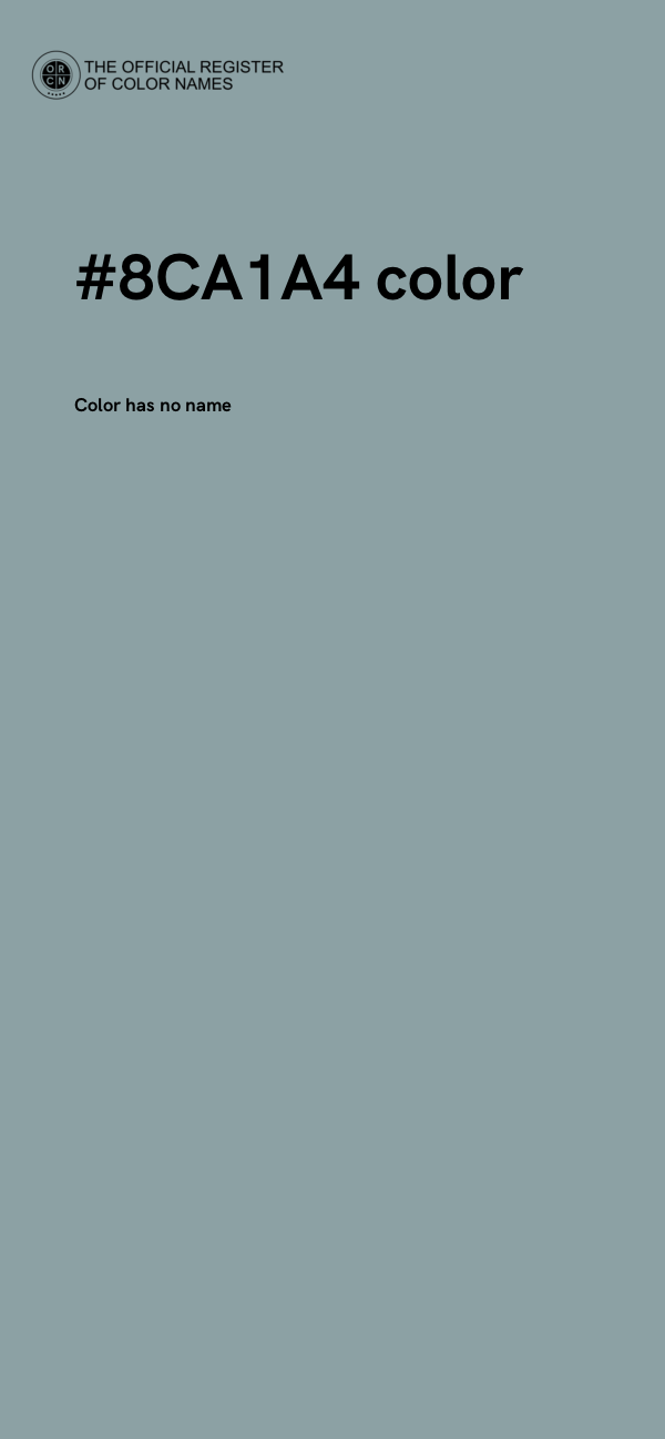 #8CA1A4 color image