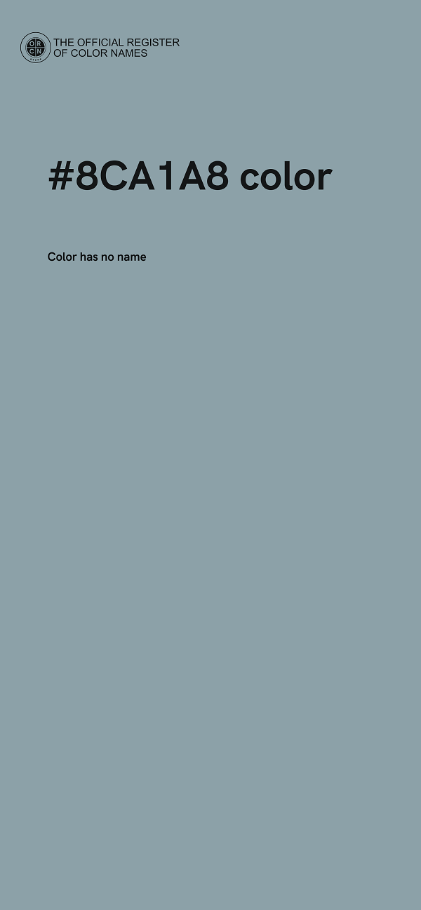 #8CA1A8 color image