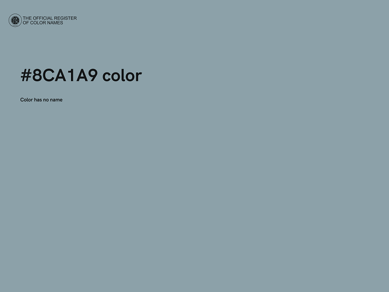 #8CA1A9 color image