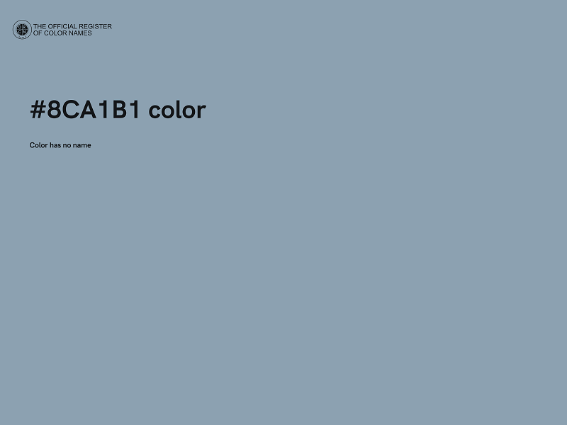 #8CA1B1 color image