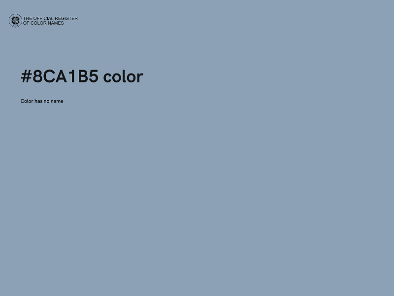 #8CA1B5 color image