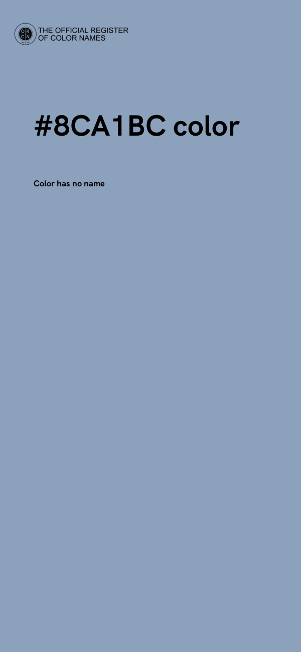 #8CA1BC color image