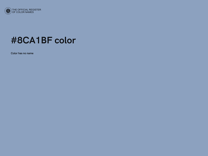 #8CA1BF color image