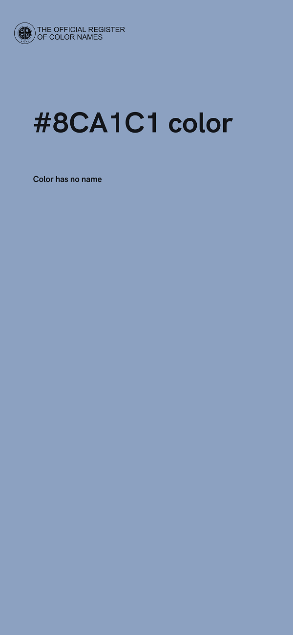 #8CA1C1 color image