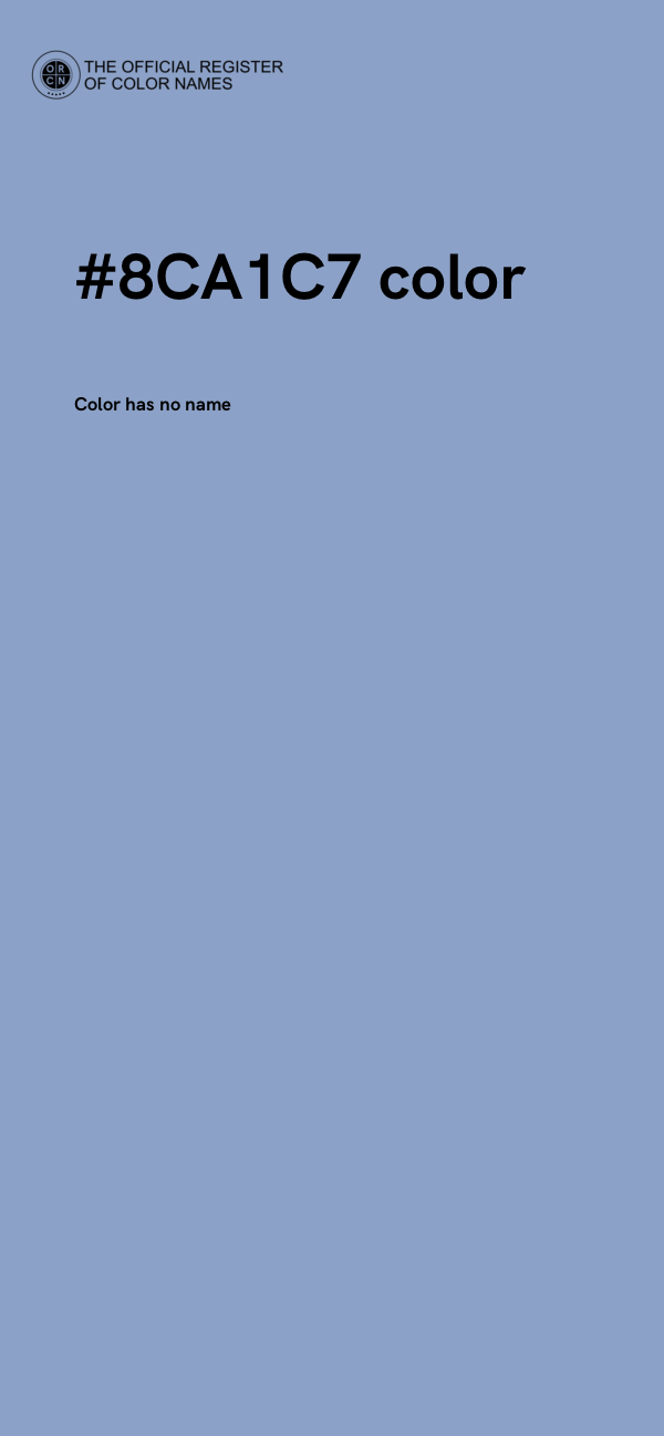 #8CA1C7 color image