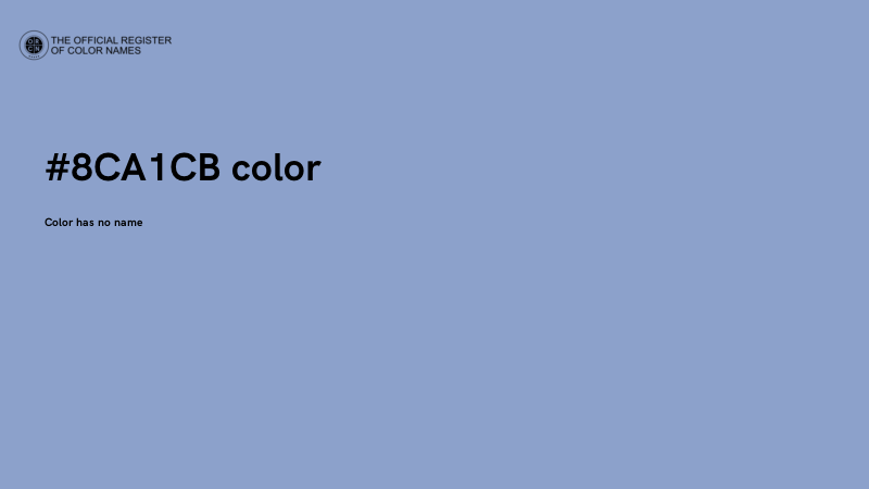#8CA1CB color image