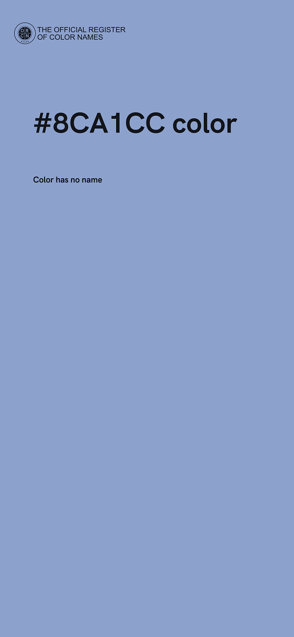 #8CA1CC color image