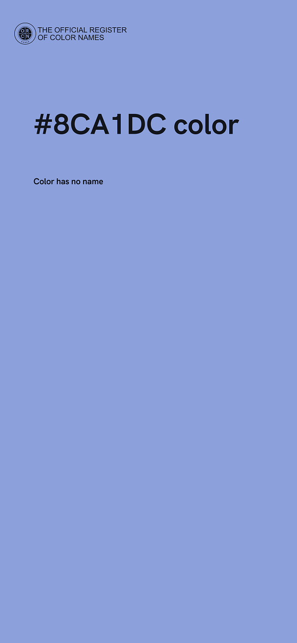 #8CA1DC color image