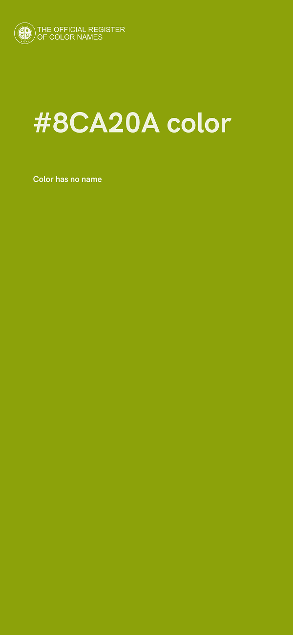 #8CA20A color image