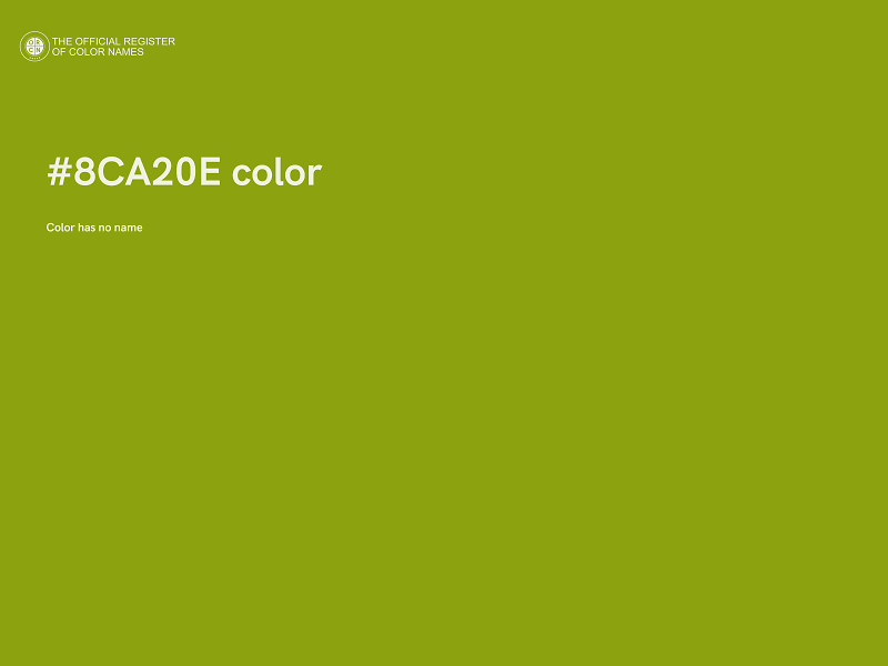 #8CA20E color image